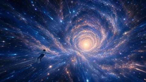Anime Flyer Into Spiral Nebula