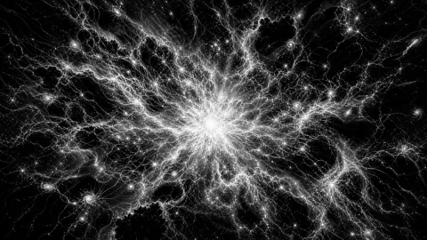 Monochrome Cosmic Light Web