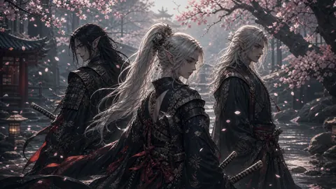 Elf Samurai Siblings by Temple Stream