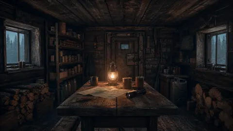 Taiga Bunker With Map Table