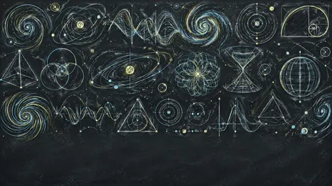 Scientific Chalkboard Diagrams