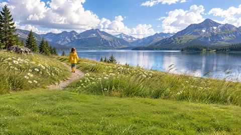 Child in Yellow Raincoat