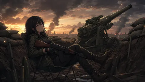 Anime Soldier With AK-47