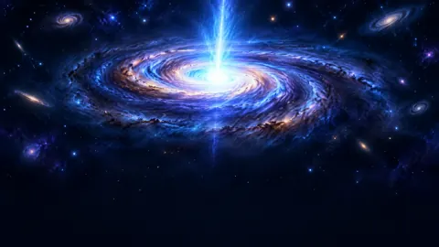Quasar With Spiral Accretion Disk