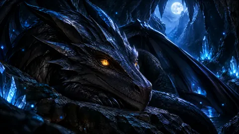 Black Wyvern in Crystal Cavern