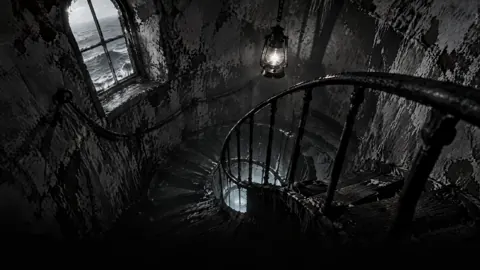 Abandoned Lighthouse Spiral Staircase