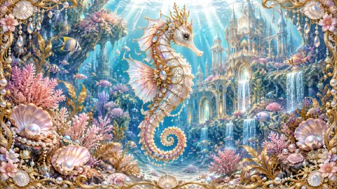 Jeweled Seahorse in Palace Reef