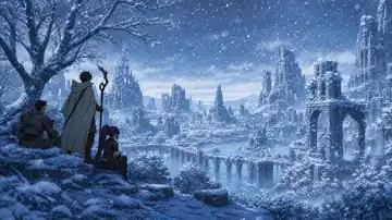 Snowbound Ruins Expedition live wallpaper