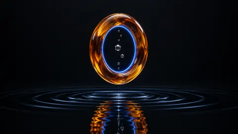Amber Torus Above Black Pool