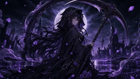 Female Grim Reaper Moonlit Ruins