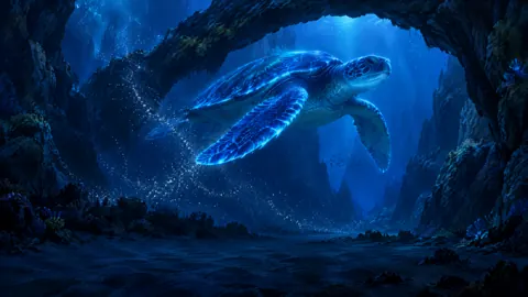 Bioluminescent Sea Turtle Canyon