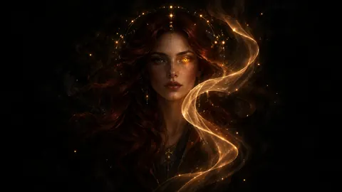 Celestial Oracle With Amber Eye
