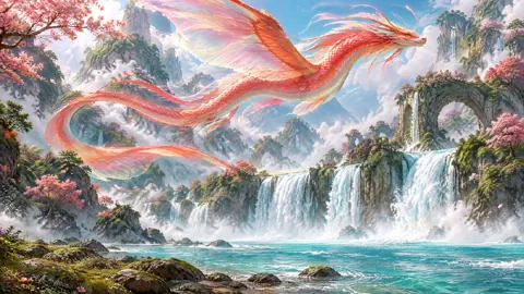 Sky Serpent Over Waterfalls