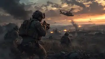 Dusk Firefight Advance live wallpaper