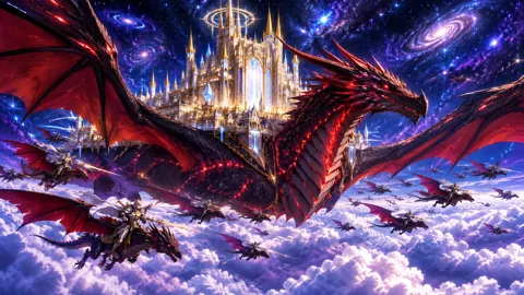 Dragon Carrying Celestial Castle
