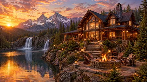 Luxury Cabin Above Alpine Lake