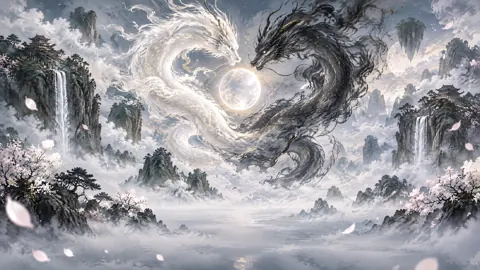Celestial Serpents Above Moonstone