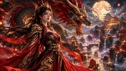 Warrior Empress and Horned Dragon