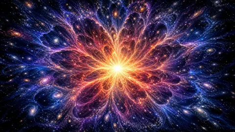 White Gold Cosmic Explosion