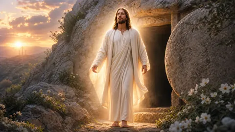 Jesus Emerging From Tomb