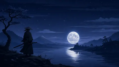 Samurai by Moonlit River