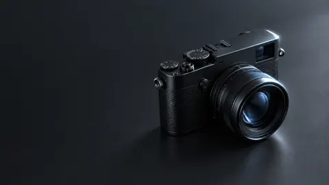 Black Camera Blue Lens