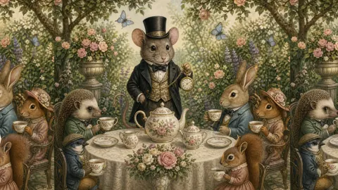 Top Hat Mouse Tea Party
