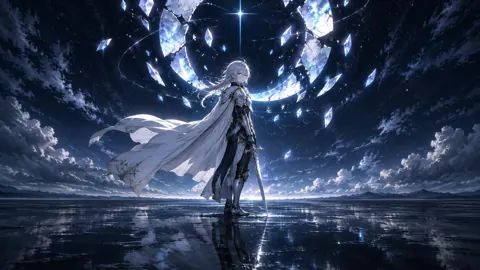 Silver-Haired Knight Under Shattered Moon