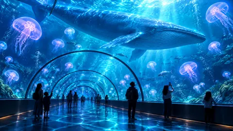 Blue Whale Aquarium Tunnel