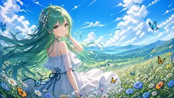 Emerald Summer Meadow live wallpaper