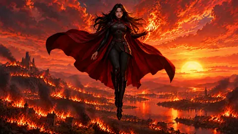 Sorceress Over Burning Kingdoms