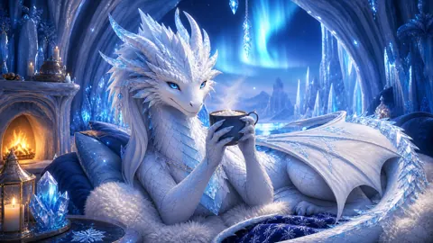 White Ice Wyvern With Hot Chocolate