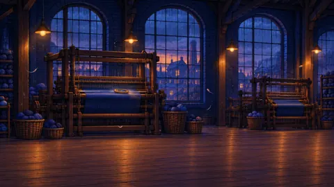 Rainy Twilight Textile Mill