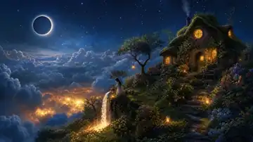 Moonlit Garden Reverie live wallpaper