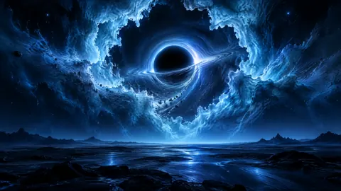 Black Hole Over Alien Plain