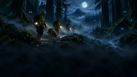Rescue Team in Moonlit Pines