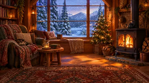 Winter Cabin Reading Nook