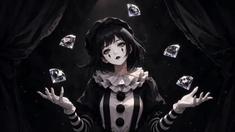 Mime Juggling Floating Diamonds