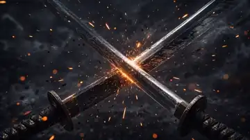 Clashing Blades Spark Shatter live wallpaper