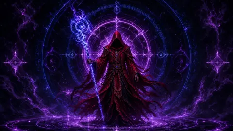 Crimson Rune Mage live wallpaper