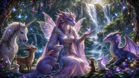 Dragonborn Fairy Godmother Waterfall