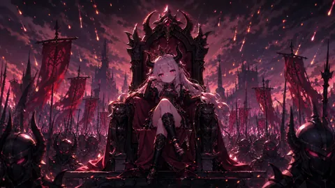 Horned Demon Girl Throne