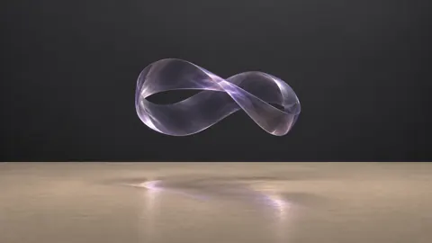Violet Möbius Ribbon Platform