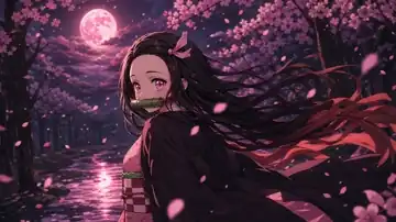 Moonlit Sakura Dream live wallpaper