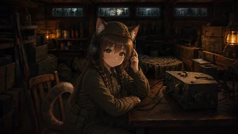 Cat Girl Radio Operator