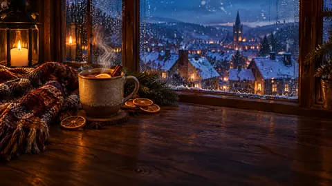 Spiced Cider by Snowy Window