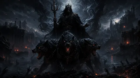 Hades and Cerberus in Ruins