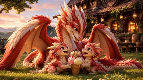 Wyvern Family Sharing Ice Cream