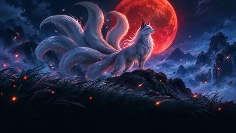 Nine-Tailed Fox Crimson Moon