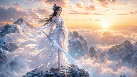 Xianxia Warrior With Ice Sword